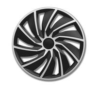 Petex Tapacubos de 17 Pulgadas, Color Negro/Plateado RBV55517