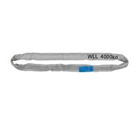 PETEX WLL - Eslinga redonda, capacidad de carga: 4000 kg, longitud 3 m, circunferencia 6 m, según DIN EN 1492-2, color gris