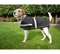 Petface - Abrigo para Perros Supersuave, Impermeable, Color Negro