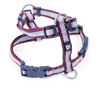 Petface Arnés para Perro, diseño de Rayas, Color Sangre, Talla S