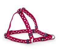 Petface Arnés para Perro, Mediano, Cereza/Blanco
