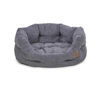 Petface Cama Ovalada Alta Gris Pizarra para Perro, Mediana