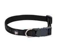 Petface Collar de Perro con Estampado de Puntos tonales, Mediano, Negro