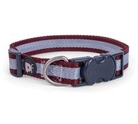 Petface Collar de Perro con patrón de Rayas de Sangre de Buey, pequeño