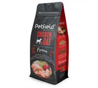 Petfield Premium - Pienso para perro adulto - Pollo y avena - Cantidad: 4 kg