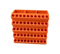 PETG - Estuche de almacenamiento para puntas de destornillador, color aleatorio, transparente, resistente, organizador de herramientas para uso doméstico y profesional, estuche de brocas apto para
