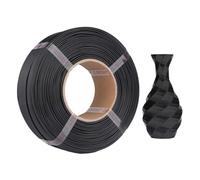 PETG Filament 1.75mm 3D Printer Filament 1kg 2.2lbs High Toughness Printing Material Compatible with Prusa ELEGOO AnkerMaker 3D Printers Black (Black)
