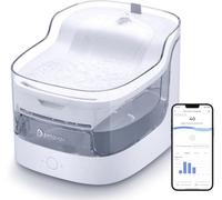 PETGUGU Fuente para Gatos con Control App,con Filtro de 8 Capas,y Sensor de Movimiento,Bebedero Gato Automático con Bomba Inalámbrica,Fuente de Agua para Gato <20 dB Ultrasilencioso 2.4G WiFi