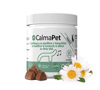 Petia Vet Health - Calmapet - Calmante para Perros Que Ayuda a calmar la ansiedad y el estrés - Calma a tu Perro de Forma Natural - 60 apetitosos Chews con Sabor a Pato