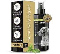 Peticare Champú Seco Natural para Perros | Limpieza sin estrés y sin Agua | para Suciedad y olores | Cuidados para Todo Tipo de Perros | con Aceite de argán y Coco, sin parabenos | petDog Health 2111