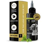Peticare Cuidado Ocular para Perros y Gatos | Limpieza Suave de Manchas de lágrimas y Suciedad | pH Neutro con Aloe Vera y Plata coloidal | Alta tolerancia | petDog Care 2113