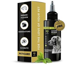 Peticare Cuidado Ocular para Perros y Gatos | Limpieza Suave de Manchas de lágrimas y Suciedad | pH Neutro con Aloe Vera y Plata coloidal | Alta tolerancia | petDog Care 2113