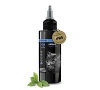 Peticare Gato Aceite de Cuidado Limpiador para Acaros del Oido y Anti-Parasitos - Gotas de Tratamiento, Limpia Eficazmente Orejas, Detiene Otitis Parasitaria - petCat Health 3011