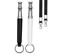 Petiddy Silbato para perro, para dejar de ladrar, vecinos, silbato ultrasónico silencioso de frecuencia ultra amplia para perro, paquete de 2 silbatos profesionales de entrenamiento para perros, con