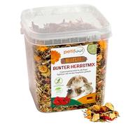 petifool Alimento complementario para roedores Colorido Mezcla otoñal, alimento Natural y Saludable para Conejos, 1 Unidad (1 x 650 g)