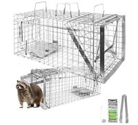 Petigi Animales Humane Trampa Jaula Captura Gato Zorro Castor Mapache 80 x 34 x 34 cm
