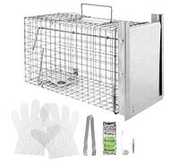 Petigi Animales Humane Trampa Jaula Captura Ratones Ratas Conejos Topos Martas Castores Tejones, Dimensiones/Modelo:Trampa Animales pequeños 7 (50 x 20 x 27 cm)