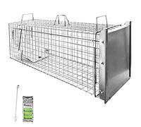 Petigi Animales Humane Trampa Jaula Captura Ratones Ratas Conejos Topos Martas Castores Tejones, Dimensiones/Modelo:Stable 6 (120 x 34 x 42 cm)