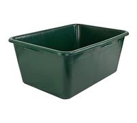Petigi Bandeja salvaje Bandeja Grande Apta para alimentos XXL Grande Rectangular 90 Litros Bandeja de plástico Bandeja de plástico Recipiente de plástico Jardín Abrevadero rectangular Verde Selección