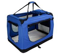 Petigi - Caja plegable para perro, bolsa de transporte, caja de transporte, para coche, gato, perros, conejo, caja azul, bolsa de coche, transporte, 6 tamaños S - XXXL