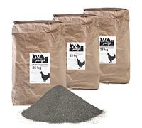 Petigi Harina de Roca Primaria Baño de Polvo Harina de Piedra para Gallinas Zeolith Zeolita Alternativa a la Tierra de diatomeas Diabas Polvo Selección Gallinero, Cantidad:75 kg