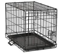 Petigi Jaula para perros, jaula para mascotas, jaula de transporte plegable, jaula de alambre, color negro, 6 tamaños