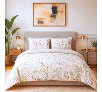 PETIT ALO Juego de Sábanas Algodón Suave Estampado Nature | Juego Sábanas Cama 90, 135 y 150, 3 tamaños Disponibles (Cama 135)