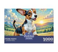 Petit Basset Griffon Vendéen Adultos 1000 Tabletas, Puzzle Único Panorámico, Regalos Navideños para Niñas/niños, A Partir De 14 Años 38x26cm/1000pcs