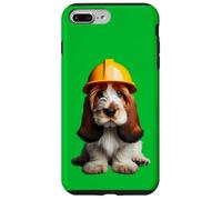 Petit Basset Griffon Vendéen Dog Yellow Hard Hat Casco Crew Carcasa para iPhone 7 Plus/8 Plus