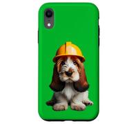 Petit Basset Griffon Vendéen Dog Yellow Hard Hat Casco Crew Carcasa para iPhone XR
