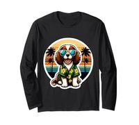 Petit Basset Griffon Vendéen Dueño de Perro Summer Vibes Vacaciones Manga Larga