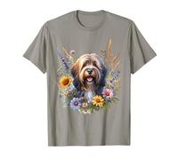 Petit Basset Griffon Vendéen Perro Verano Flores Silvestres Lindo Camiseta