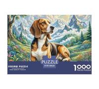 Petit Basset Griffon Vendéen Puzzle 1000 Piezas para Pasatiempo Creativo Regalo Diversión Obra De Arte Rompecabezas Desafiante Noches De Juegos Adultos Y Niños A Partir De 12 Años 38x26cm/1000pcs