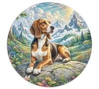 Petit Basset Griffon Vendéen Puzzle Desafíos Divertidos Decoración Familiar 1000 Piezas Animal Lindo Rompecabezas Imposible Juguetes Desafiantes para Adultos 1000pcs (67.5x67.5cm)