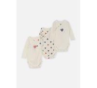 Petit Bateau 3 Bodies Naiss ML A0CAS00 6M Blanco