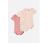 Petit Bateau 3 Bodies Us MC A0CXB00 6M Blanco