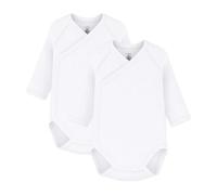 Petit Bateau 54218 Body de Manga Larga para Recién Nacido Unisex bebé (Pack de 2)