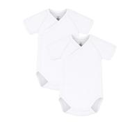 PETIT BATEAU Pijama entero/body blanco, Talla 80