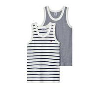 Petit Bateau A01DS, Camiseta Sin Mangas Niños (Pack de 2), Variante 1, 8 años