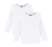 PETIT BATEAU Lote de 2 camisetas interiores. Color Blanco