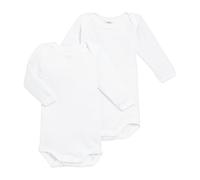 Petit Bateau Lot de 2 Bodies Manches Longues Unis 6M Blanco