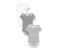 Petit Bateau Lot de 3 bodies Manches Courtes Marinièr 12M Multicolor
