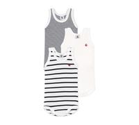 Petit Bateau A02EI, Body Sin Mangas Unisex bebé (Pack de 3), Variante 1, 18 meses