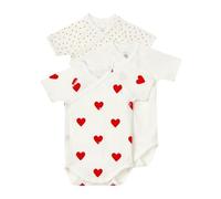 Petit Bateau A04O7, Body de Manga Corta para Recién Nacido Unisex bebé (Pack de 3), Variante 1, Prematuro
