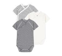 Petit Bateau A097h Body de Manga Corta para Recién Nacido Unisex bebé (Pack de 3)