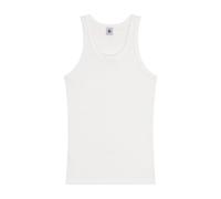 Petit Bateau Camiseta de tirantes Débardeur l'iconique algodón cuello redondo Blanco M
