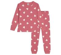 Petit Bateau A0AW0 Pijamas De Manga Larga Niñas Rosewood/Marshmallow 10 Años