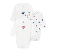 Petit Bateau A0CAS, Body de nacimiento de manga larga Unisex bebé, Variante 1, 0 meses