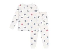 Petit Bateau A0CLU, Pijama Niñas, Blanc/Multico, 5 ANS