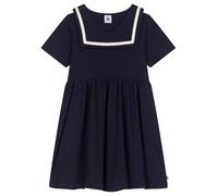 Petit Bateau A0CRD Vestido de Manga Corta, Bleu, 12 ANS para Niñas